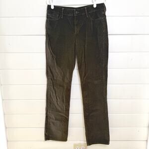 NYDJ Corduroy Pants Womens 10 Brown Straight‎ Leg Western